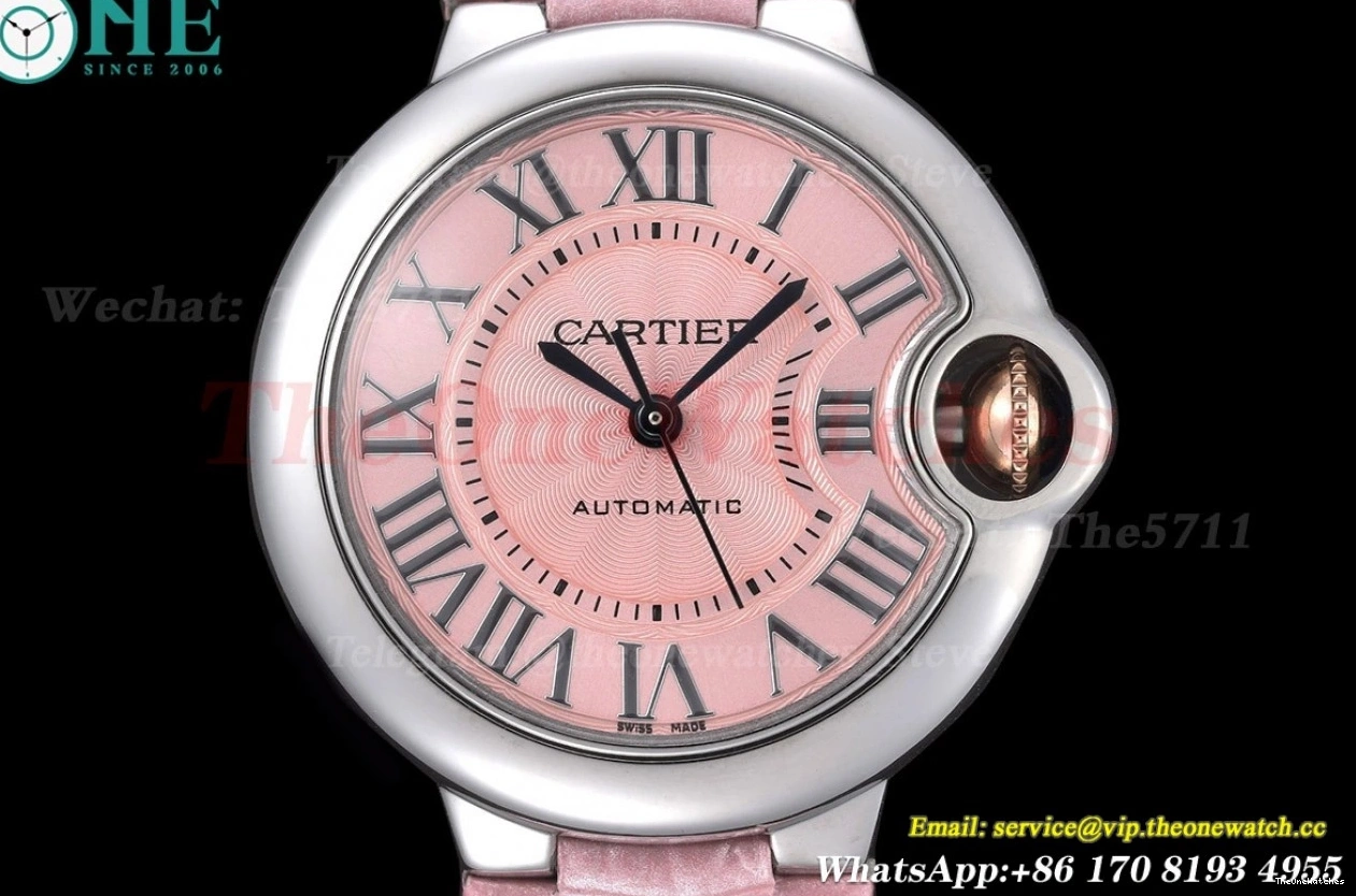 Ballon Dial De Bleu Pink 33mm SS LE Cartier GDF NH05 0215